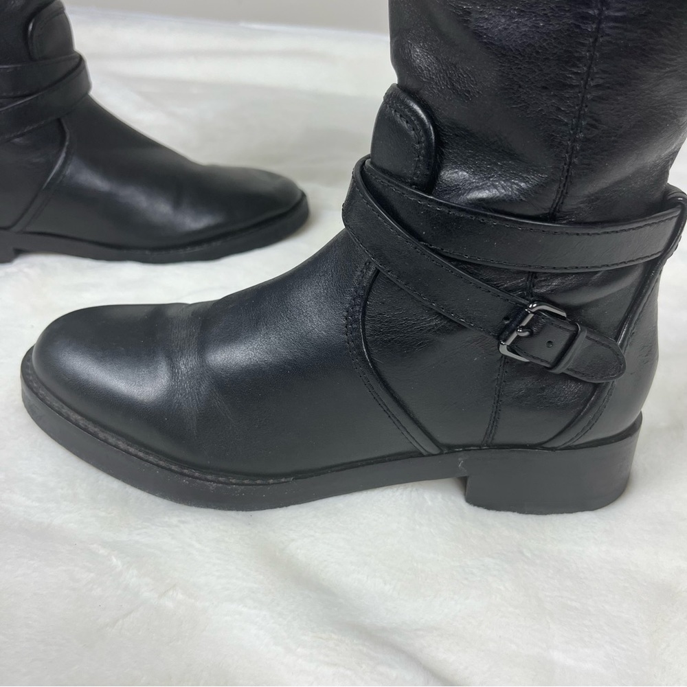 COACH LEATHER ELM KNEE HIGH BOOTS IN BLACK SIZE 6.5 - Picture 8 of 16